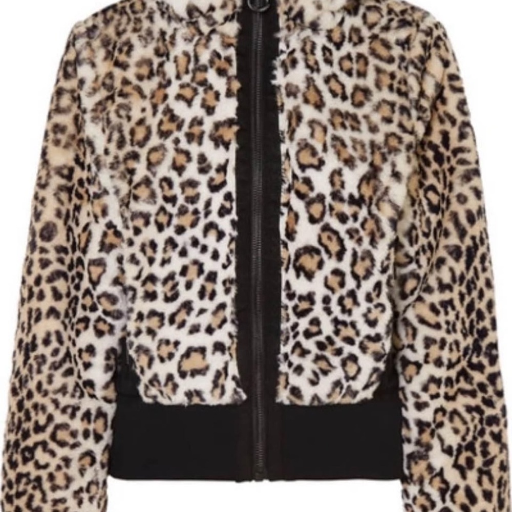 Goldbergh Black and White Leopard Reversible Jacket